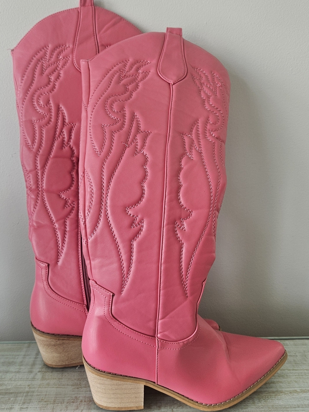 MATA Shoes "Barbie Pink" Knee High Western Boots